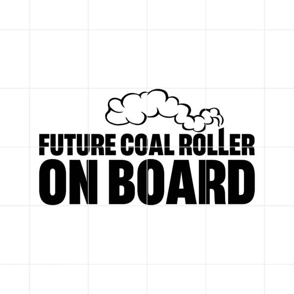 Future Coal Roller On Board Decal