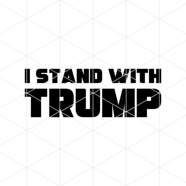 i stand with trump decal