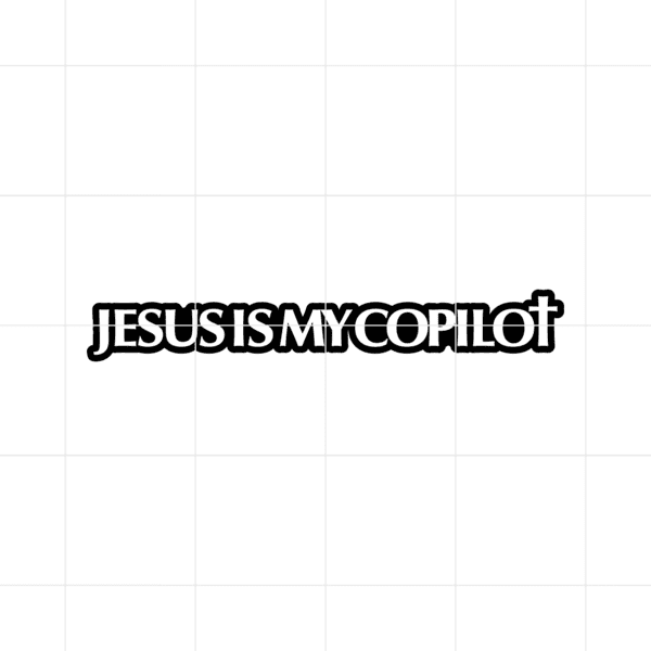 Jesus Is My Copilot Decal