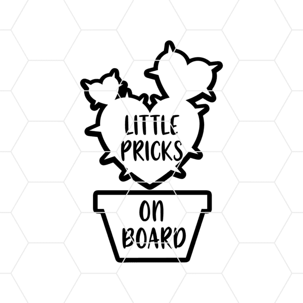 Little Pricks On Board Decal