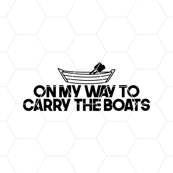 On My Way To Carry The Boats Decal