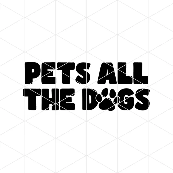 Pets All The Dogs Decal