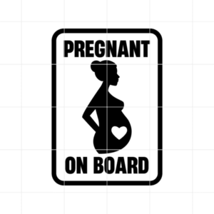 Pregnant On Board Decal