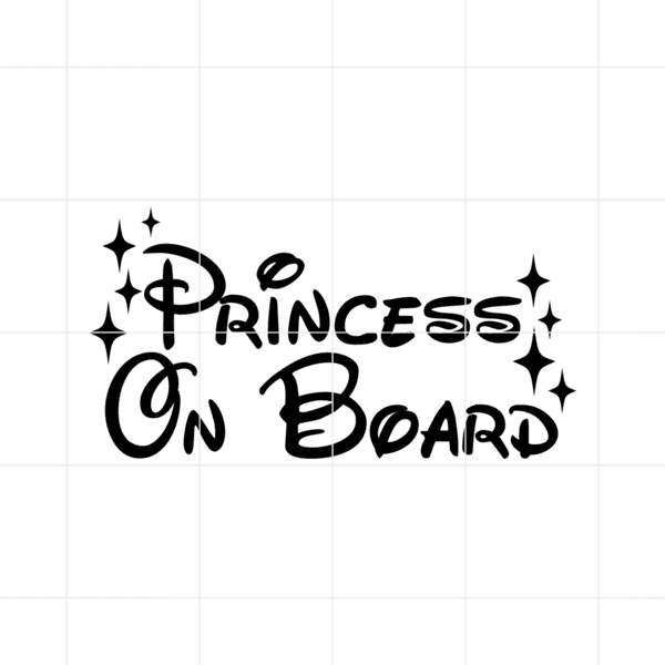 Princess On Board Decal