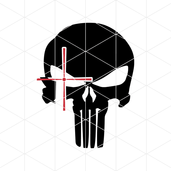 Punisher Crosshairs Decal