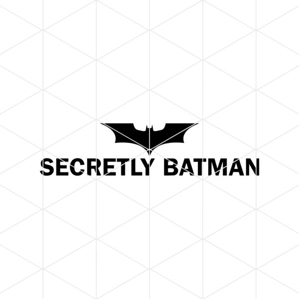 Secretly Batman Decal