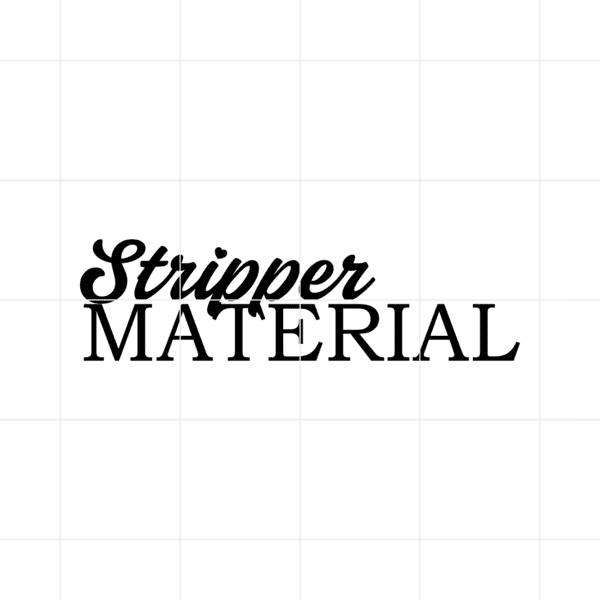 Stripper Material Decal