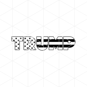 Trump Stars And Stripes Decal