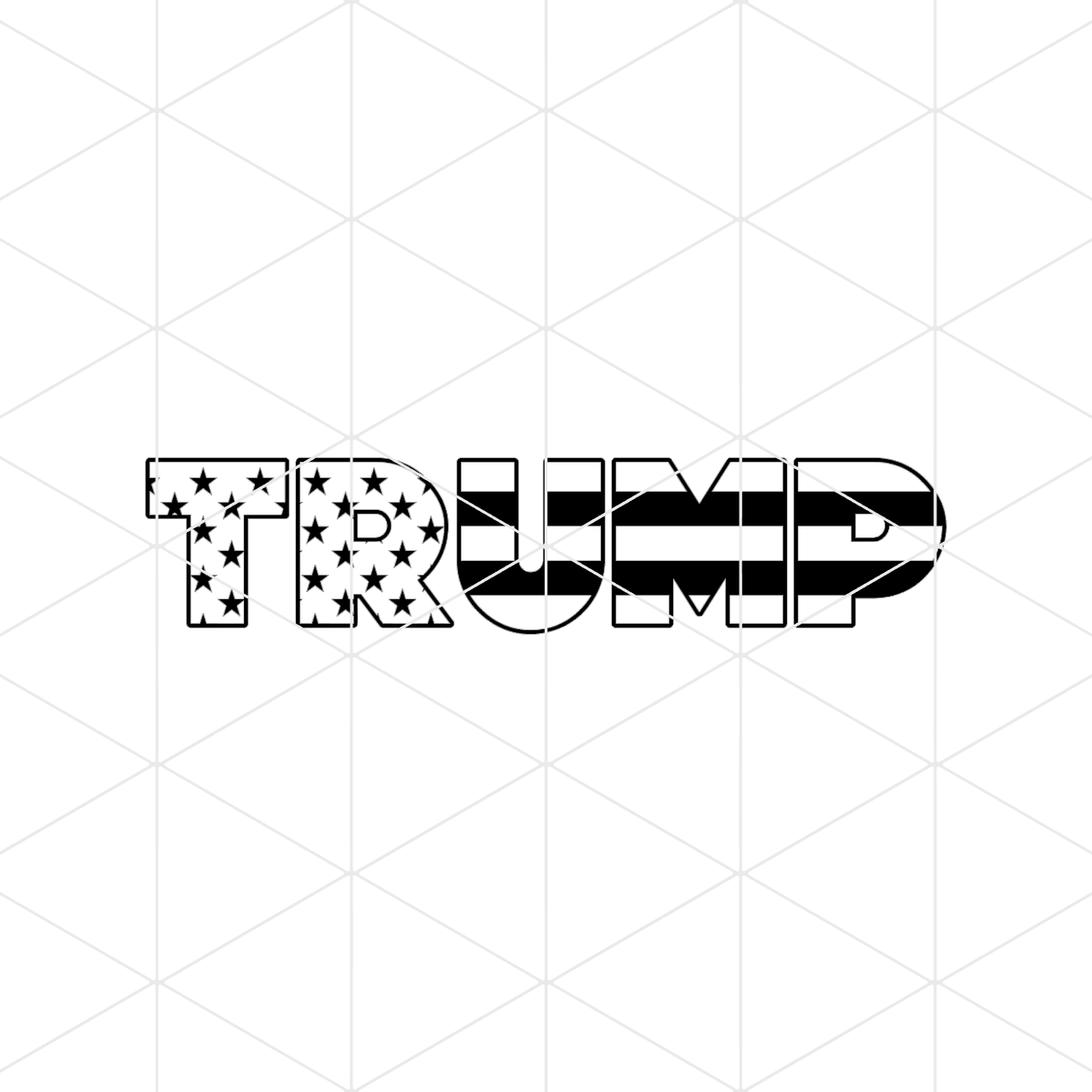 Trump Stars And Stripes Decal