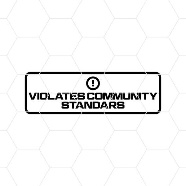 Violated Community Standards Decal