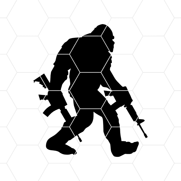 Big Foot With AR Decal