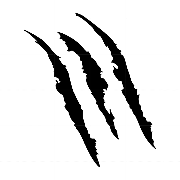 Dinosaur Claw Marks Decal