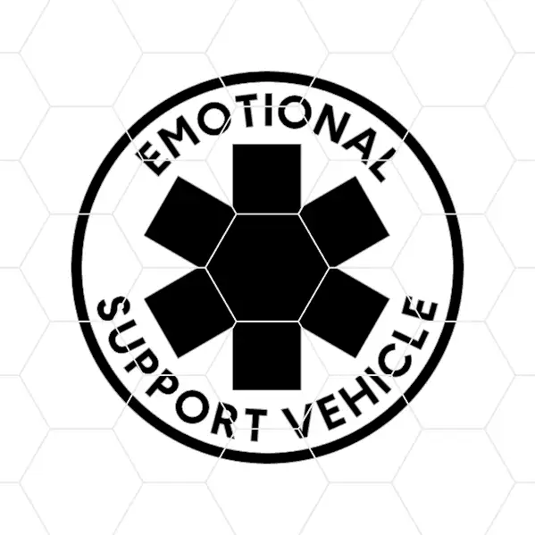 Emotional Support Vehicle Decal