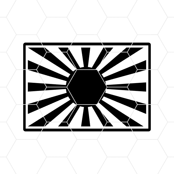 Japan Rising Sun Flag Decal v3