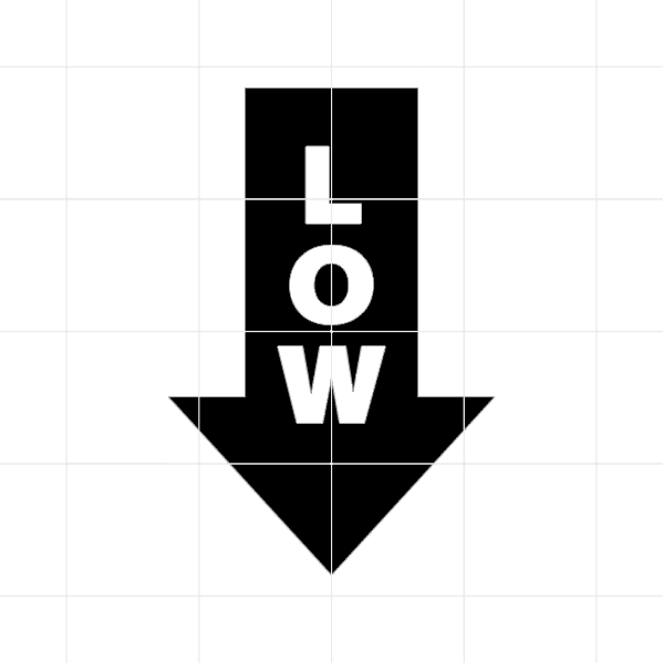 Low Arrow Decal