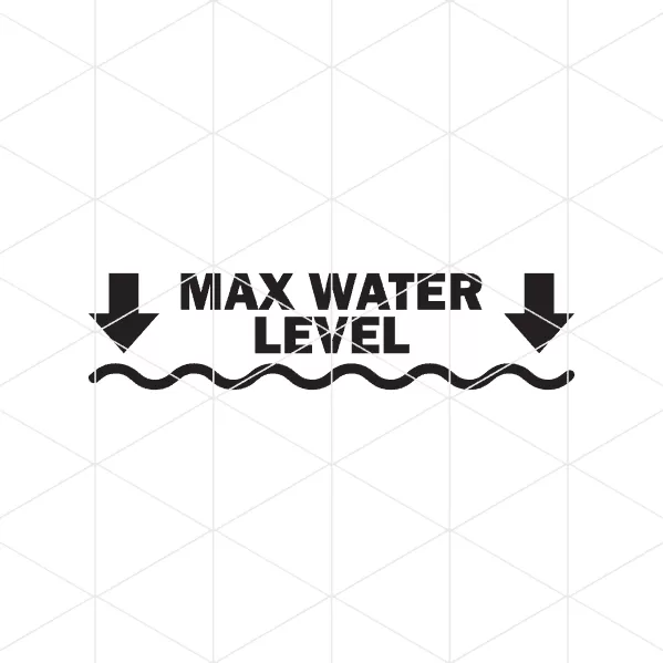 Off Road Max Water Level Decal