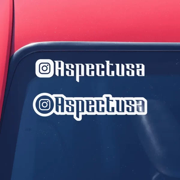 custom instagram username decal