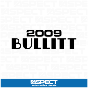 2009 Bullitt Decal
