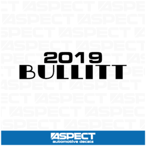 2019 Bullitt Decal