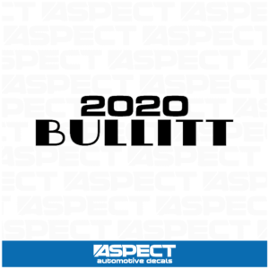2020 Bullitt Decal
