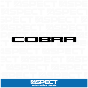 Cobra Letter Logo Decal 2