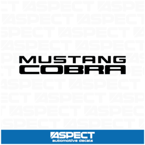 Mustang Cobra Decal