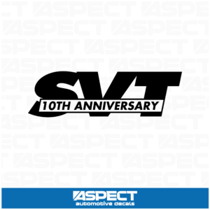 SVT 10th Anniversary Decal