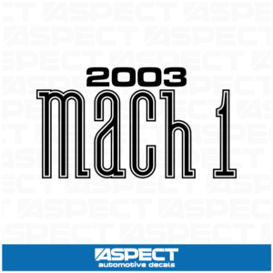 2003 Mach 1 Decal