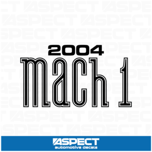 2004 Mach 1 Decal