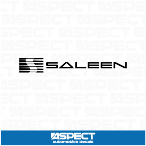 Saleen Logo With Text Decal 4